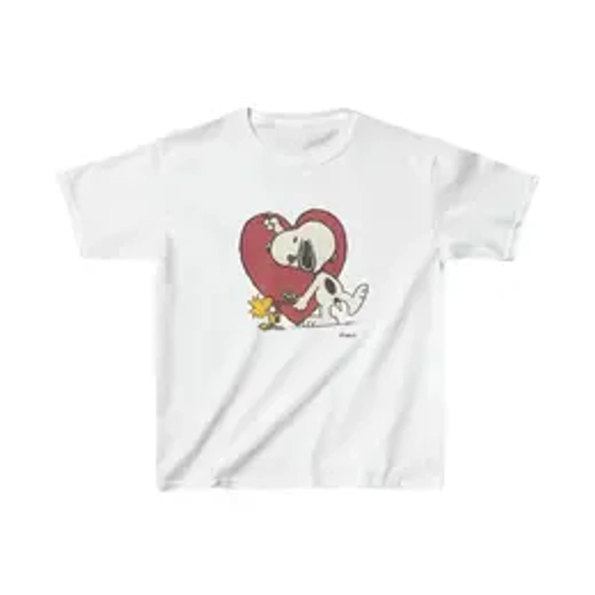 Snoopy Heart Graffiti Painting Graphic Baby Tee