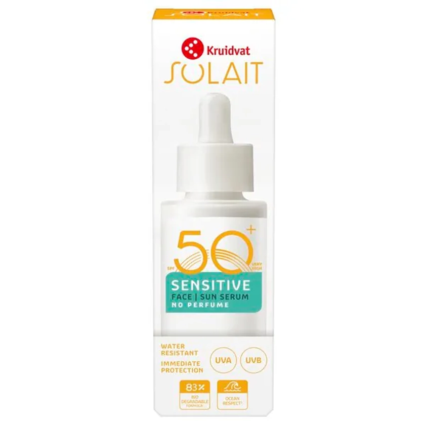 Kruidvat Solait Sensitive SPF50+ Face Sun Serum