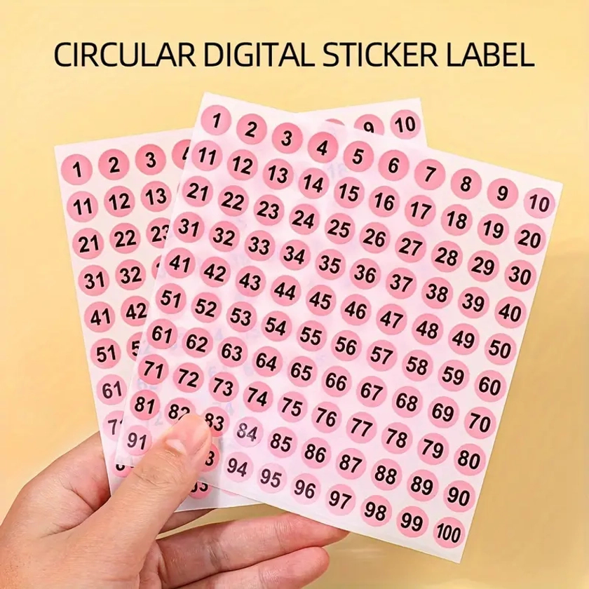 Pink Nail Art Stickers Numbers Waterproof Self - Temu Australia