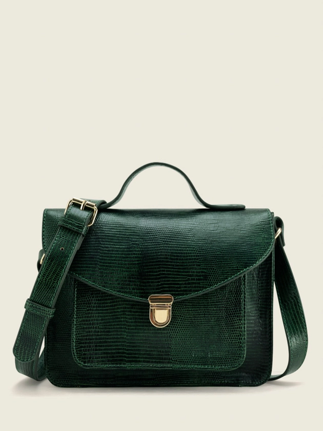 Mademoiselle George 1960 Malachite - sac à main en cuir vert pour femme | PAUL MARIUS