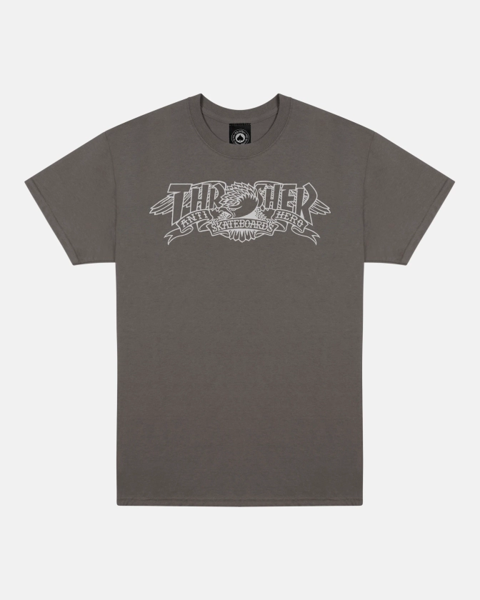 Thrasher - Polera Mag Banner Charcoal