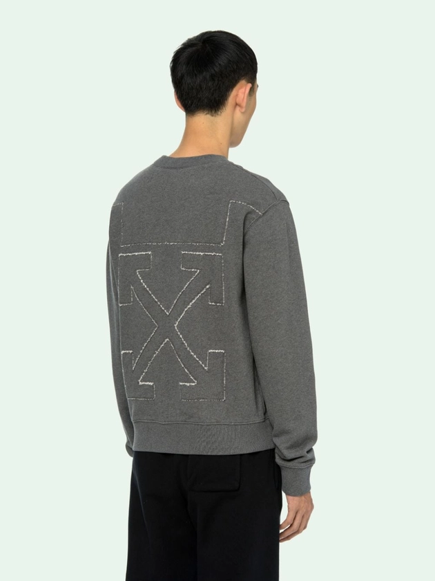 ARROW SWEATSHIRT in grey | Off-White™ Official GR 