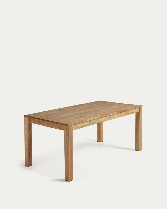Table extensible Isbel 180( 260) x 90 cm en chêne massif | Kave Home