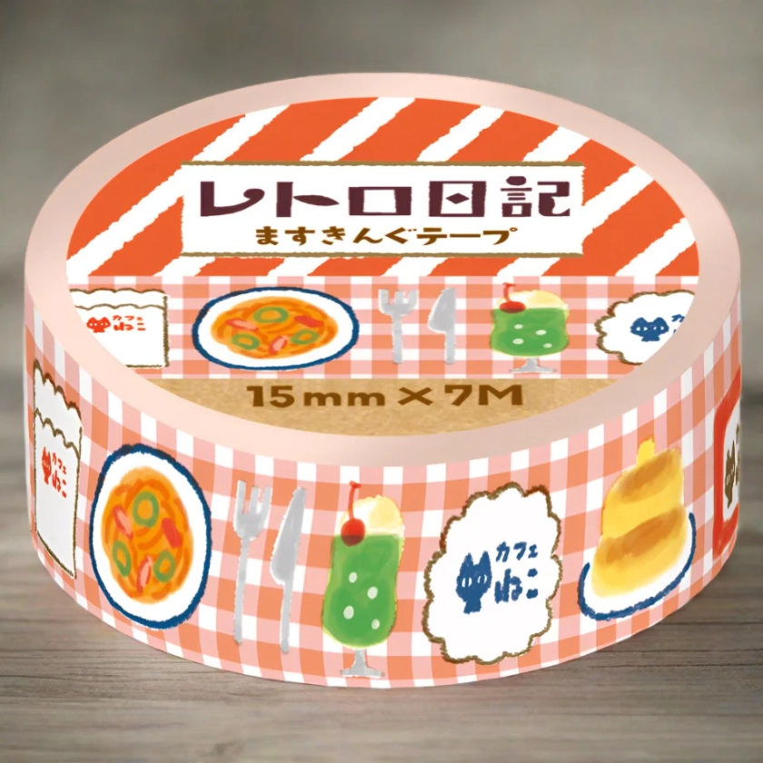 Furukawashiko Washi Tape (15mm) - Soda and Dessert Café