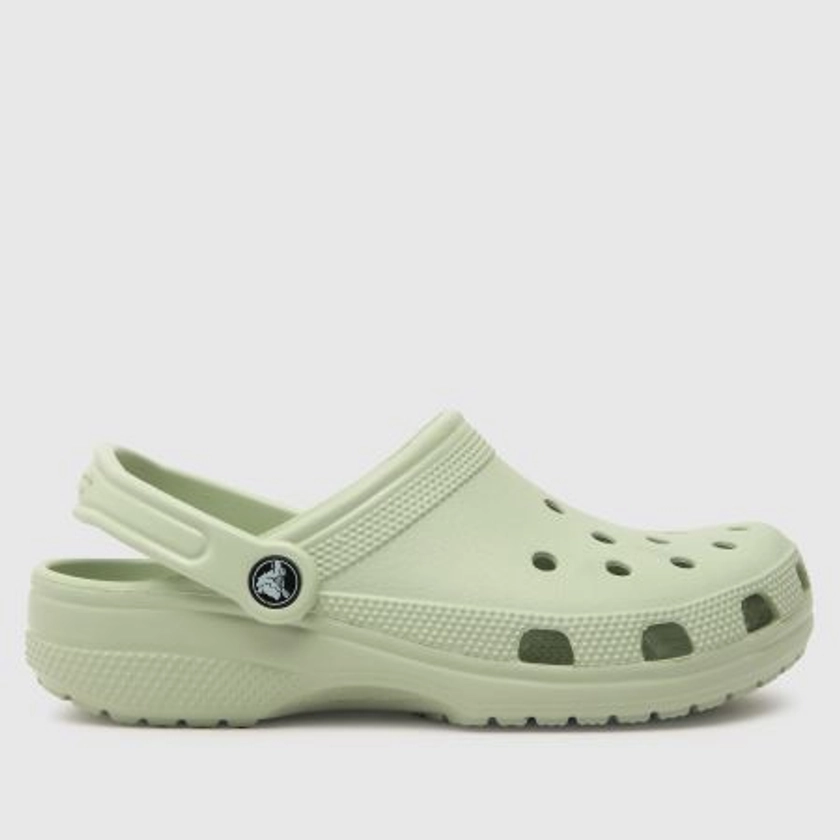 Womens Light Green Crocs Classic Clog Sandals | schuh