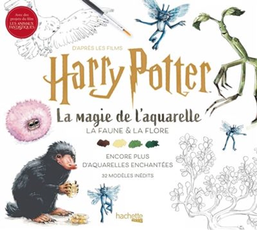 Harry Potter - La faune et la flore Tome 2 : D'après les films Harry Potter : La magie de l'aquarelle - Volume 2