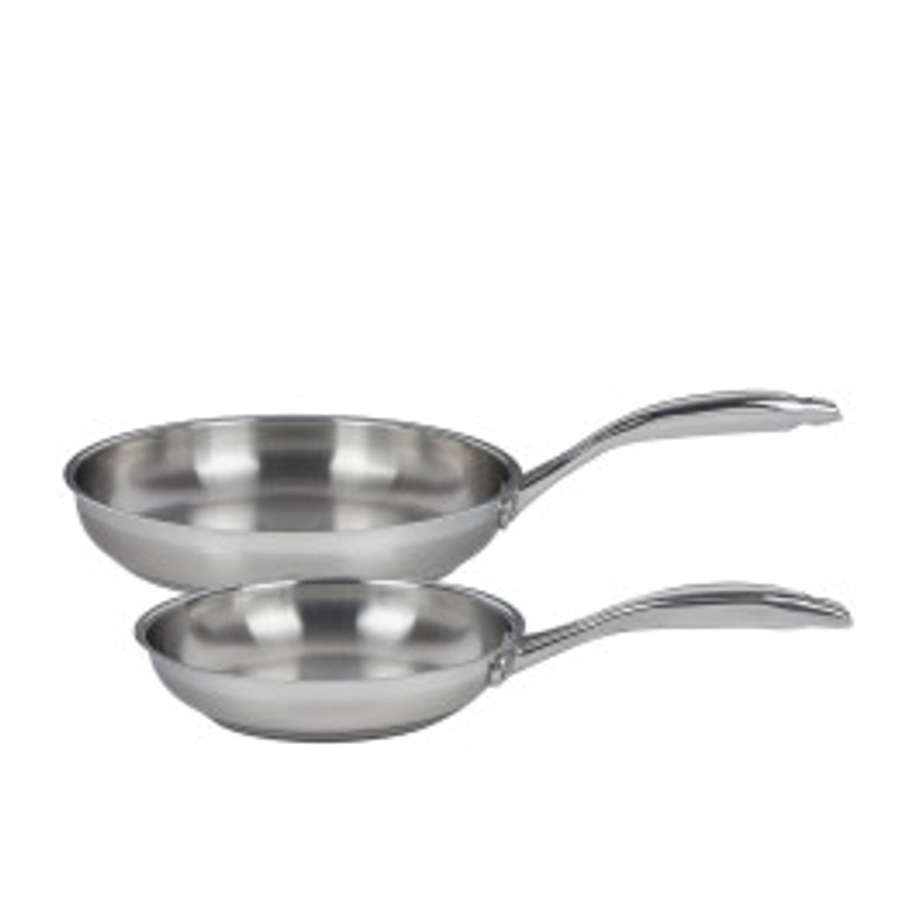 Swiss Diamond Premium Steel 2pc Frypan Set 20cm & 28cm | Kitchenware Australia