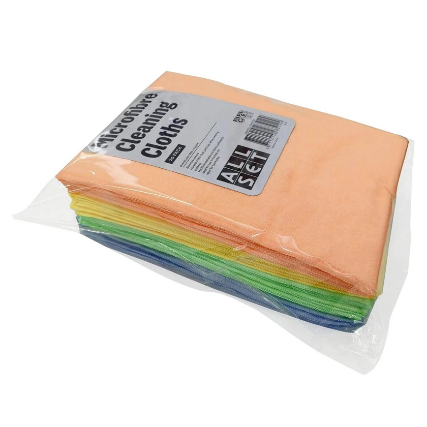 All Set Microfibre Cleaning Cloth - 20 Pack