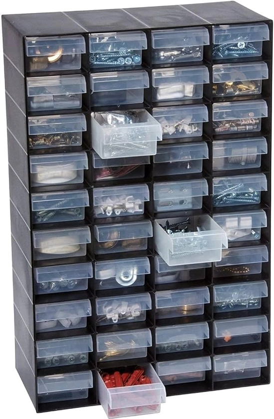 HOMION Multi Drawer Storage Cabinet For Home Garage or Shed Plastic (40 DRAWER) : Amazon.co.uk: Garden
