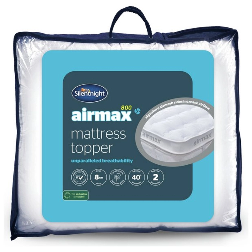 Buy Silentnight Airmax 800 Mattress Topper - Single | Mattress toppers | Argos