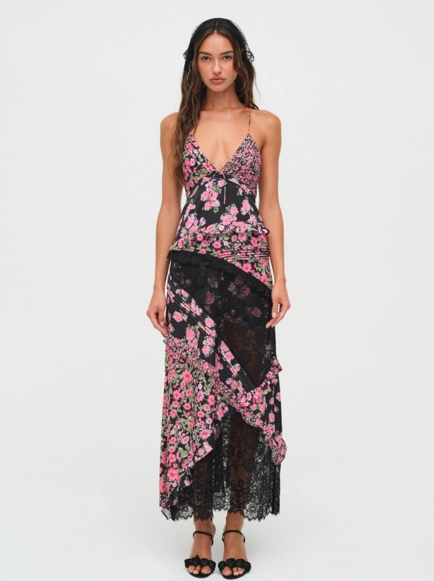 Rosalyn Maxi Dress — Black