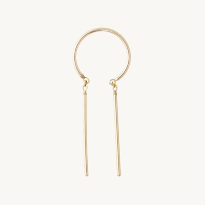 Chime Earring, Yellow Gold (single)