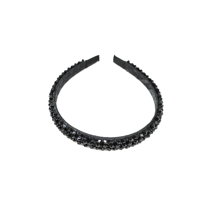 Diadem Med Fasetterade Stenar 1,2 Cm black från Complement | Åhléns