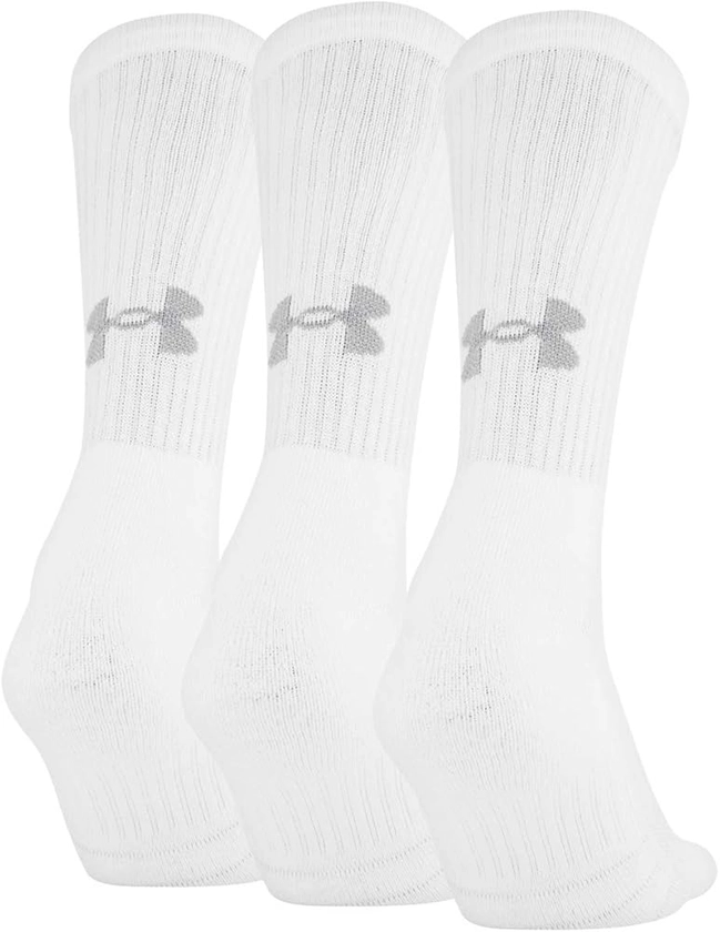 Under Armour Adult Training Cotton Crew Socks, Multipairs