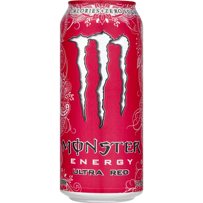 Monster Energy Ultra Red Energy Drink, 16 Fl Oz