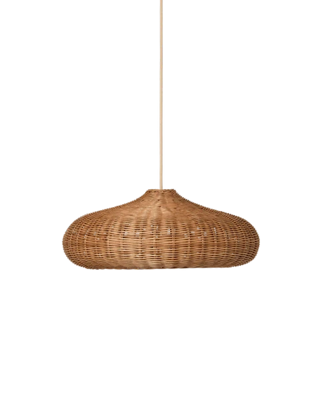 Braided Lampshade - Disc - Natural by ferm LIVING