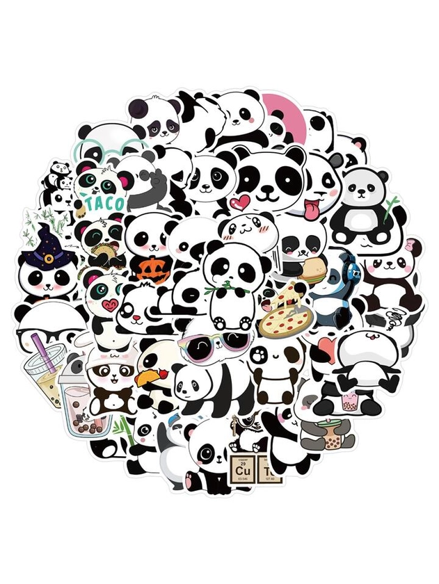 50pcs Panda Pattern Sticker