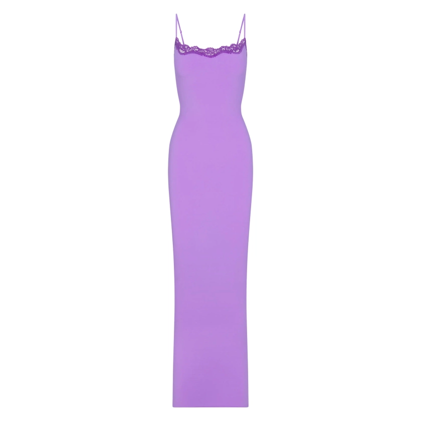 FITS EVERYBODY LACE LONG SLIP DRESS | ULTRA VIOLET TONAL