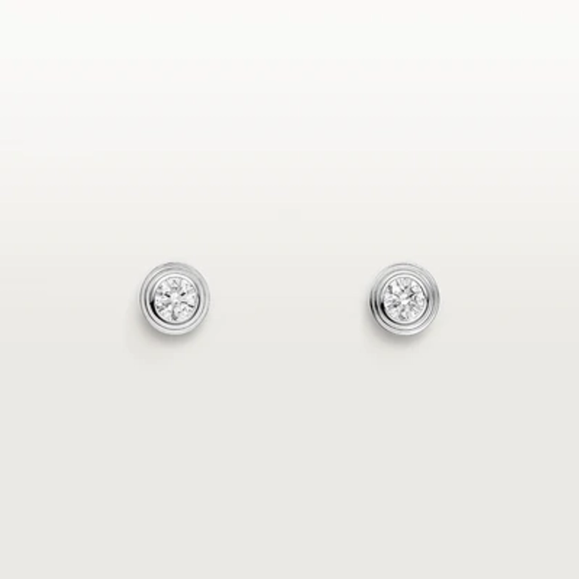 CRB8301213 - Boucles d'oreilles Cartier d'Amour, petit modèle - Or gris, diamants - Cartier