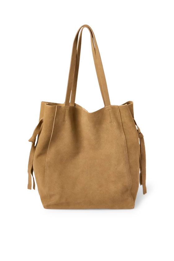 Large suede shopper