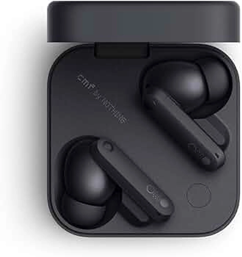 CMF Buds Pro 2 Wireless Earbuds with ChatGPT Integration, Hi-Res Audio with LDAC, 50 dB Hybrid Noise Cancelling Earbuds, IP55 Waterproof, 43H Play Time, 6 HD Mics Headphones, Dark Grey