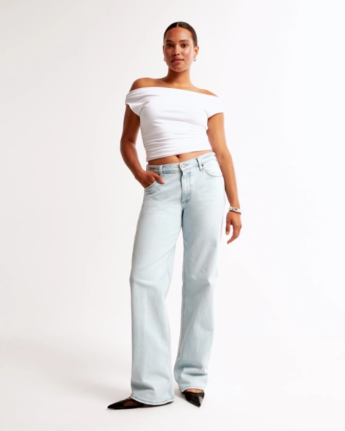 Women's Low Rise Baggy Jean | Women's Bottoms | Abercrombie.com