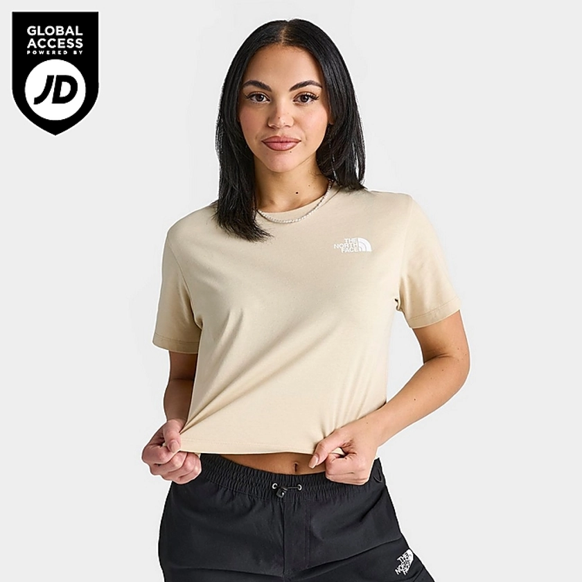 Women's The North Face Half Dome Logo Cropped T-Shirt | JD Sports