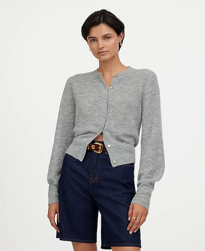 Ribbed Alpaca-Blend Cardigan Sweater | Madewell