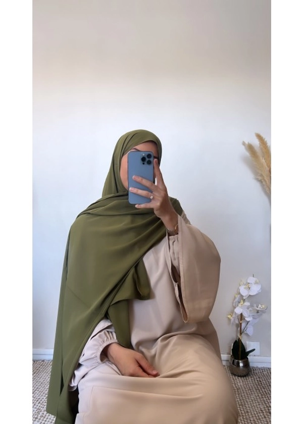 Hijab Médina pistache foncé