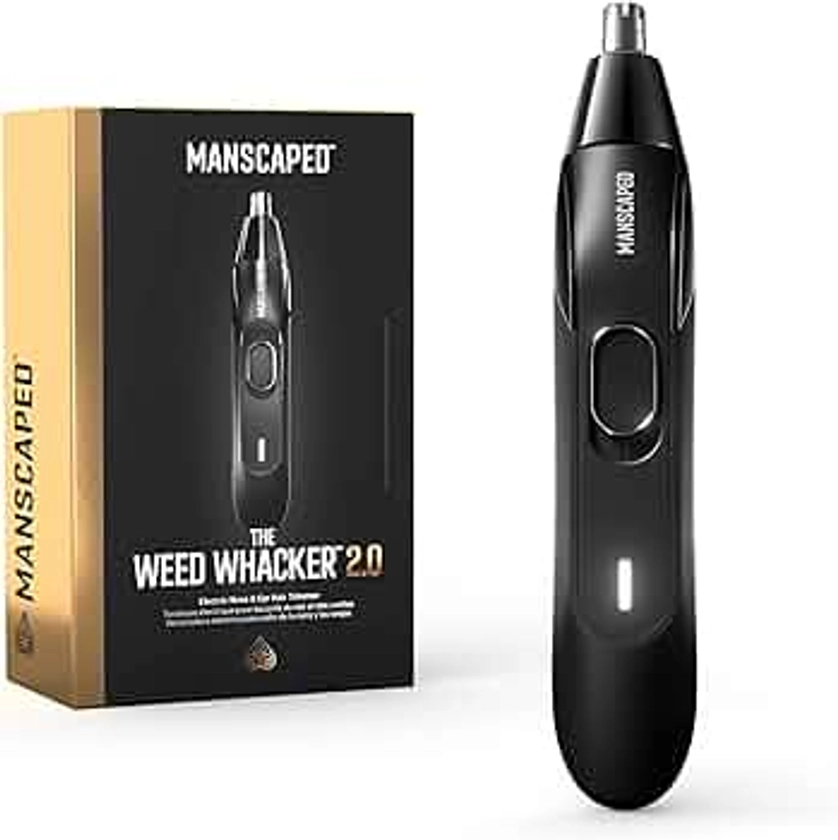 MANSCAPED® The Weed Whacker® 2.0 Electric Nose & Ear Hair Trimmer – 7,000 RPM Precision Tool with Rechargeable Battery, Wet/Dry, Easy to Clean, Improved Stainless Steel Replaceable Blade