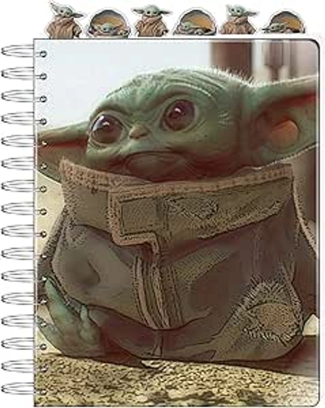 Amazon.com : Innovative Designs Baby Yoda Notebook Star Wars Mandalorian Tab Journal for Kids : Office Products