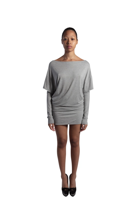 T-Shirt dress grey