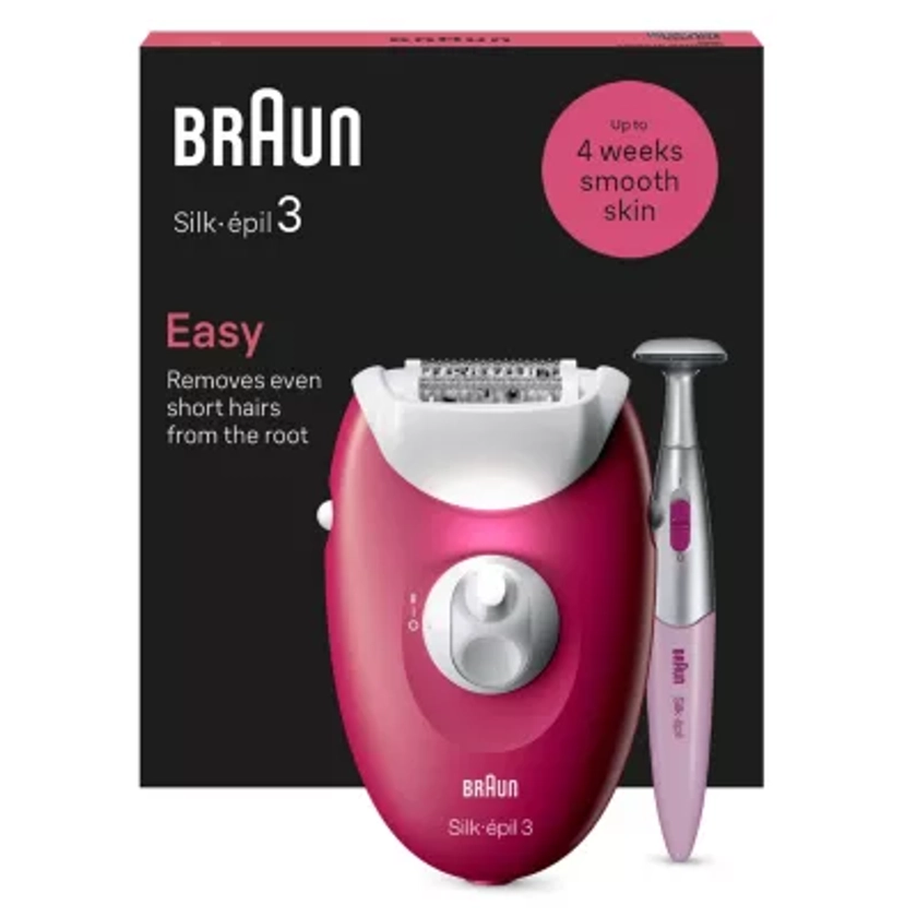 Epilateur électrique BRAUN Silk-epil 3-302 | Boulanger