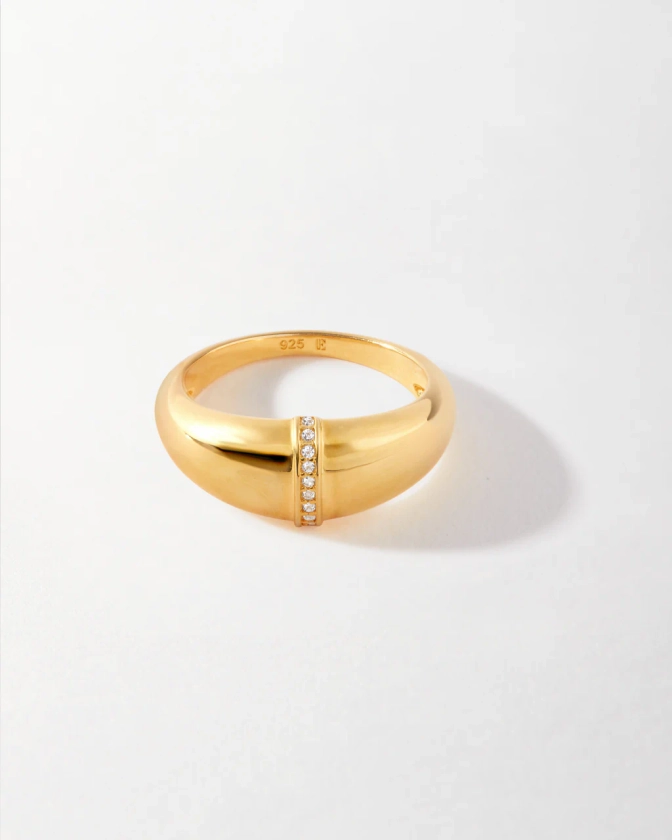 Charlotte Collins Dome Pavé Ring