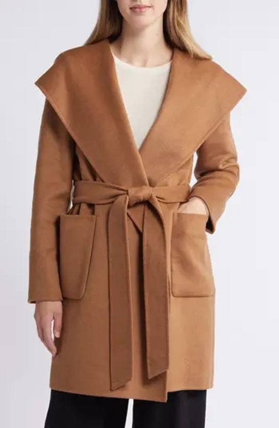 BCBGMAXAZRIA Hooded Wrap Coat | Nordstrom