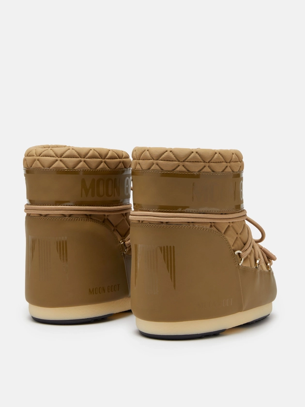 BOTTES ICON LOW MATELASSÉES MARRON neutrals | Boutique Officielle Moon Boot® FR