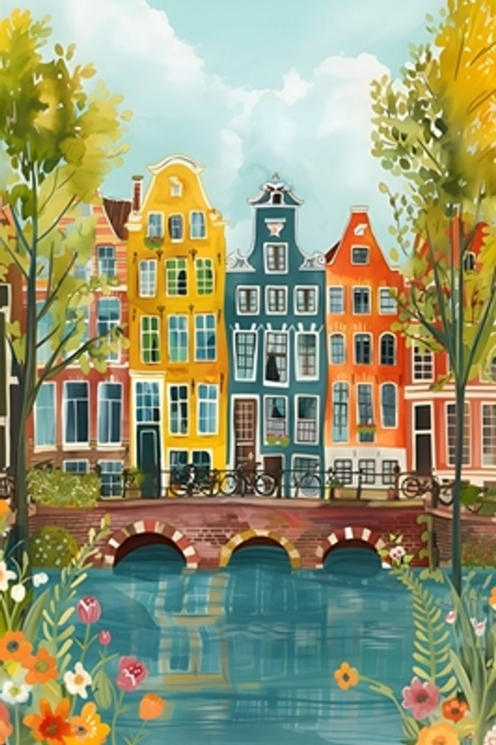 Amsterdam affiches et impressions par Nur Rydberg