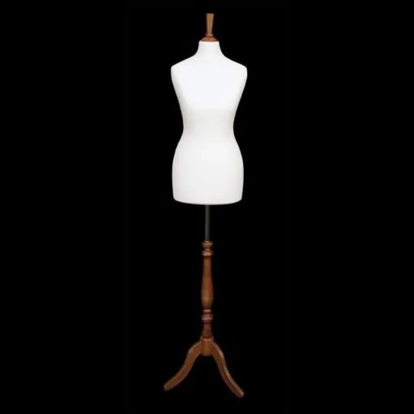 Deluxe Female Dressmakers Mannequin - Cream (choice of stands) - The Shop Fitting Shop