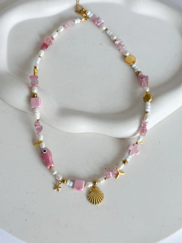 Handmade Necklace Pink summer - Kalon