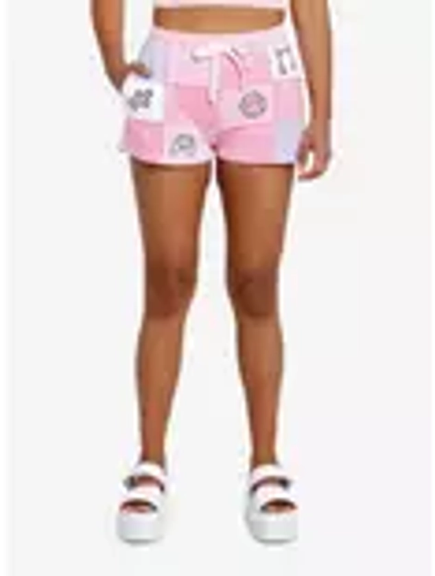 Pink Gamer Patch Girls Lounge Shorts | Hot Topic