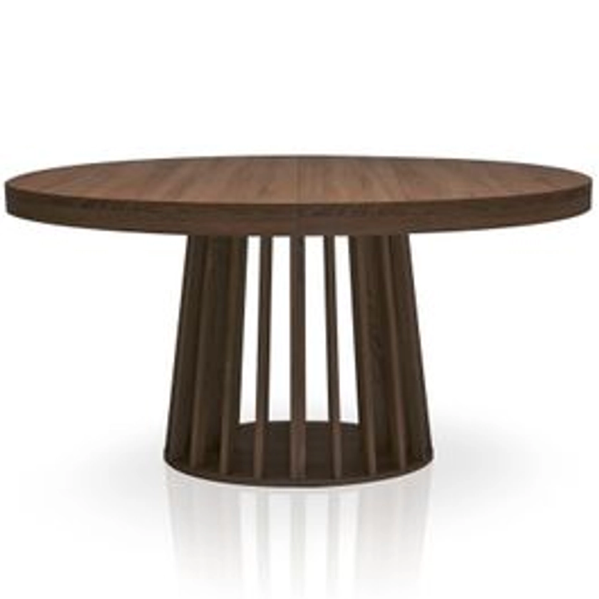 Table ovale extensible Eliza Bois noisette