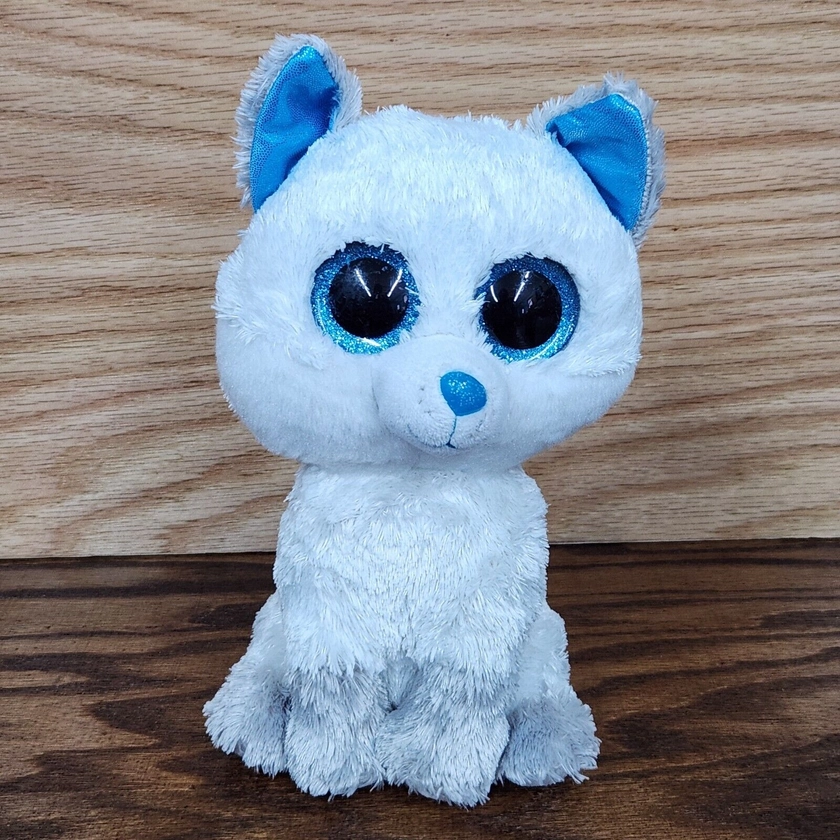 DAMAGE READ TY Beanie Boos Frost 9&#034; Arctic Fox Plush with Tush Tag Only
