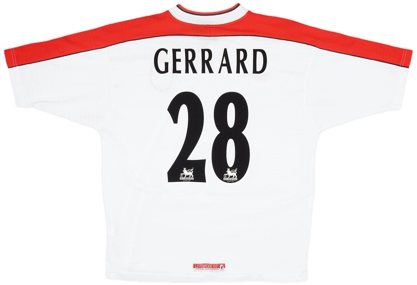 1998-99 Liverpool Away Shirt Gerrard #28 - 9/10 - (L)