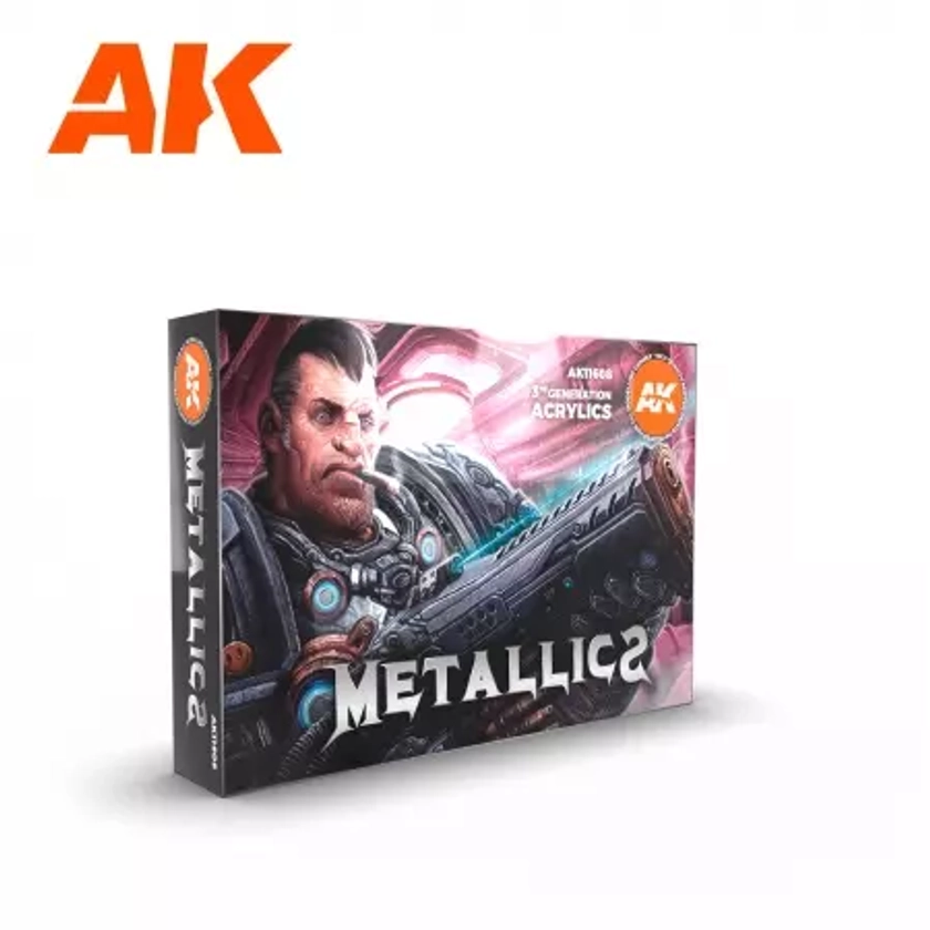 Ak Interactive - 3Rd Gen Set - Metallics Set