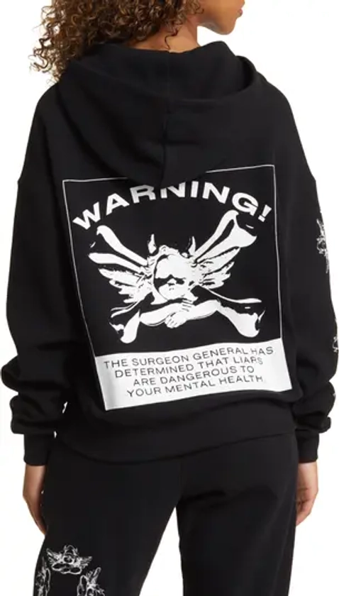 BOYS LIE Up In Smoke Cotton Graphic Hoodie | Nordstrom