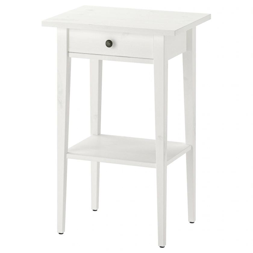 HEMNES white stain, Bedside table, 46x35 cm - IKEA