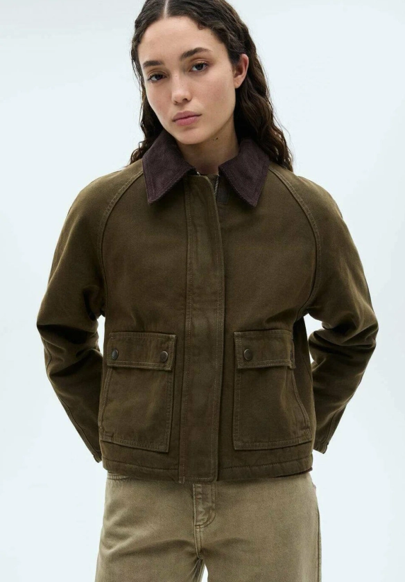 Mango JESSA - Veste légère - khaki/kaki - ZALANDO.FR