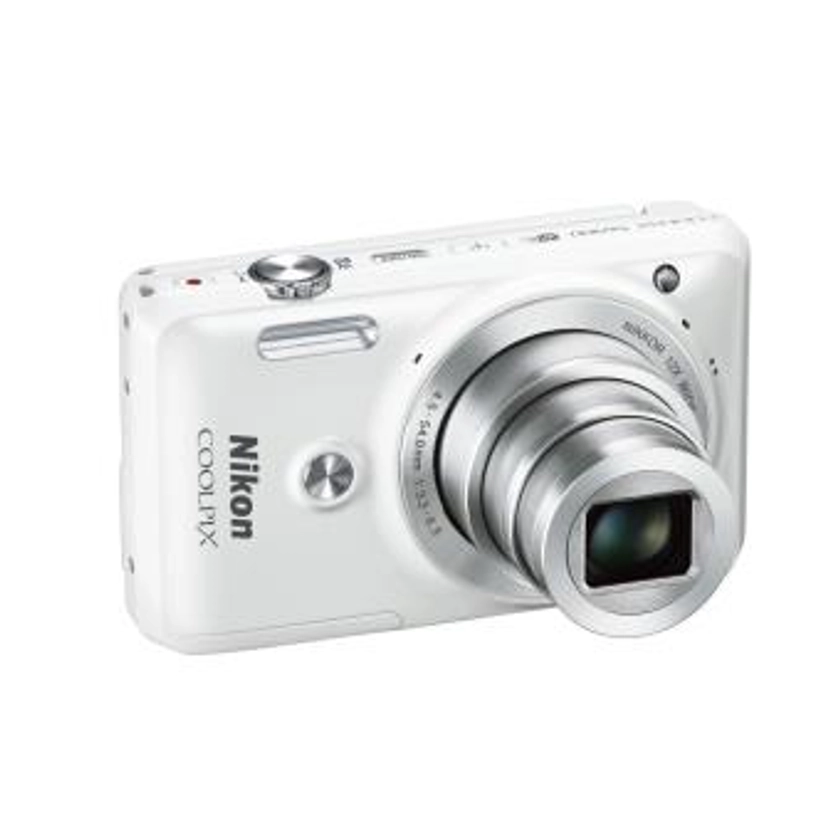 Pack Fnac Compact Nikon Coolpix S6900 Blanc + Etui + Carte Mémoire SDHC High Speed 8 Go