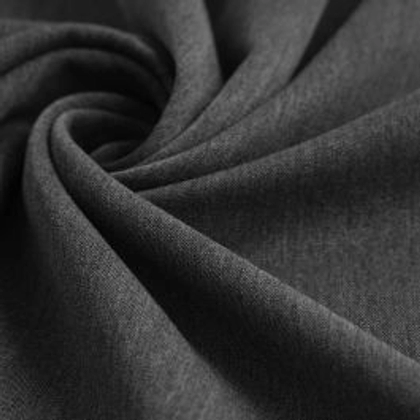 Tissu gabardine légère gris foncé