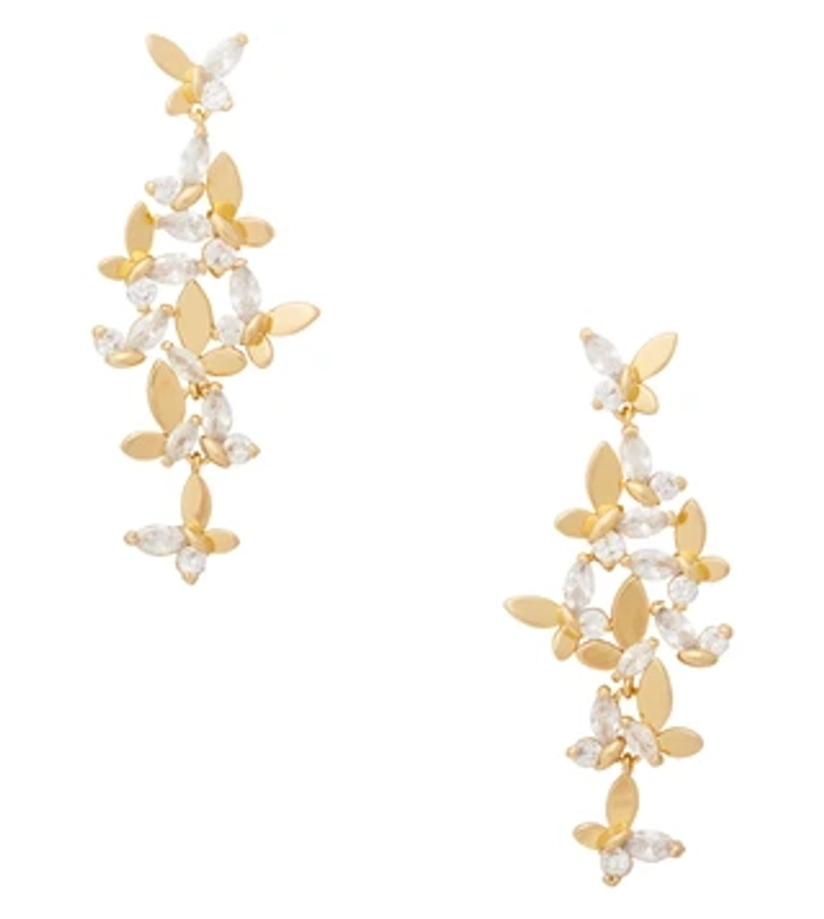 Buy Kate Spade Beige Social Butterfly Statement Linear Earrings only at Tata CLiQ Luxury